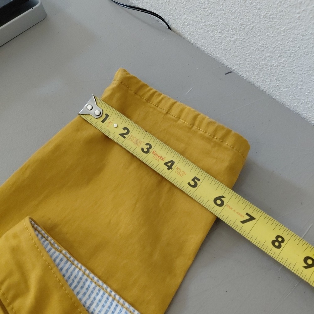 Tommy Hilfiger FREEDOM SKINNY Jeans Size 8 Pants Mustard Yellow Chino Retro Fall - Picture 7 of 10